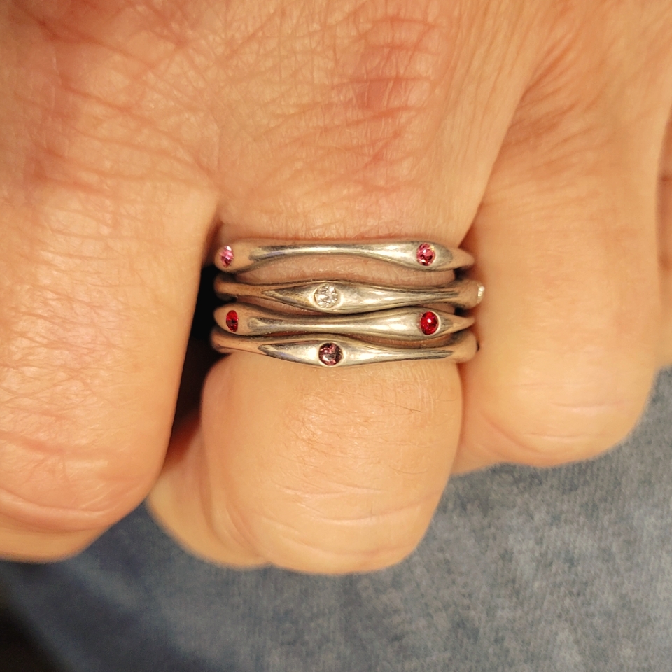 Jewel Kade Stacking Rings 25$